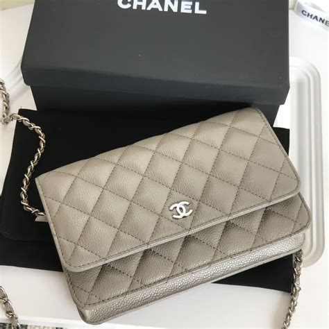 grey chanel woc|chanel handbags on chain.